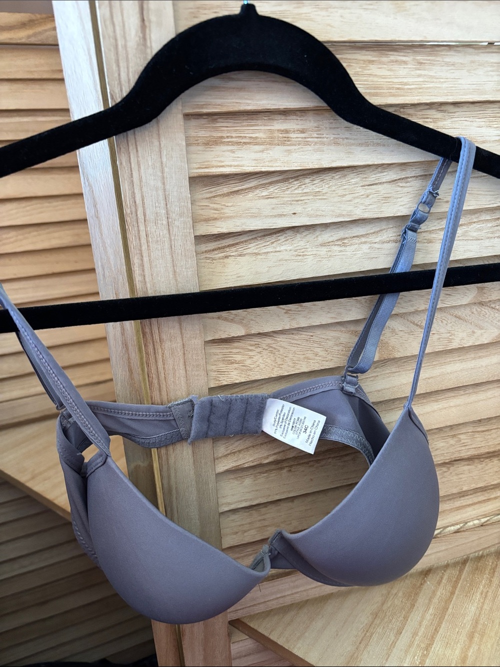 Smooth Front Bra in  Grey - 34C
